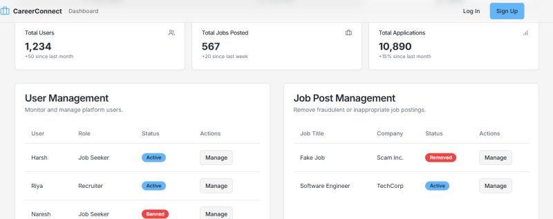 CarrerConnect - A Mobile App – screenshot 2