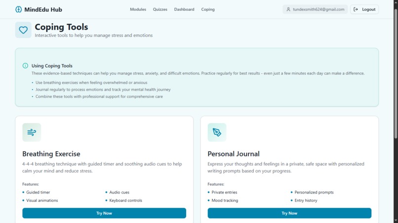 Mind-Edu-Hub – screenshot 1
