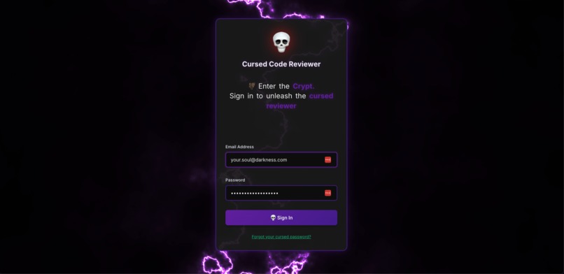 Cursed Code Reviewer – screenshot 1