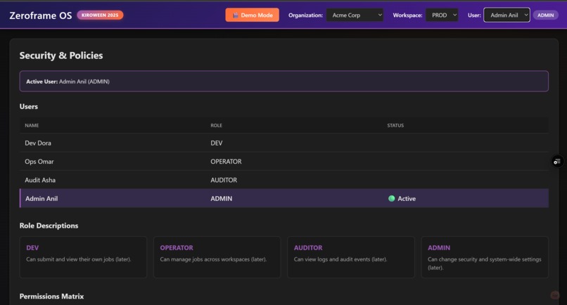 ZeroFrame – screenshot 1