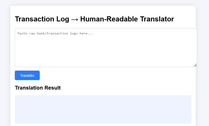 Human-Readable-Translator – screenshot 1