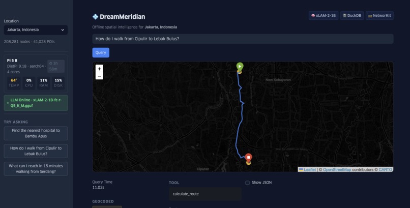 DreamMeridian: GeoAI on Pi – screenshot 9