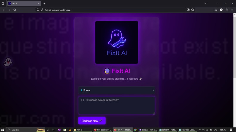 FixIt AI — Kiroween Edition – screenshot 4