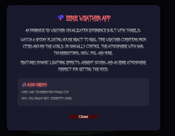 Eerie Weather App – screenshot 8
