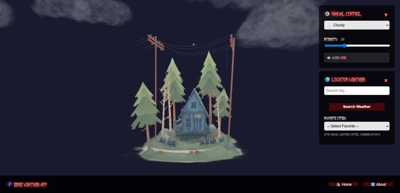 Eerie Weather App – screenshot 1
