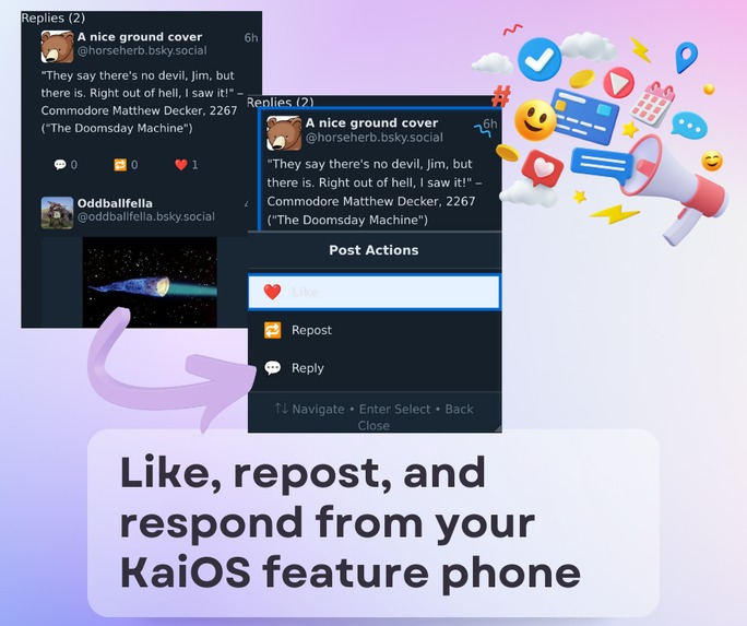 BlueKai - BlueSky on a flip phone! – screenshot 3