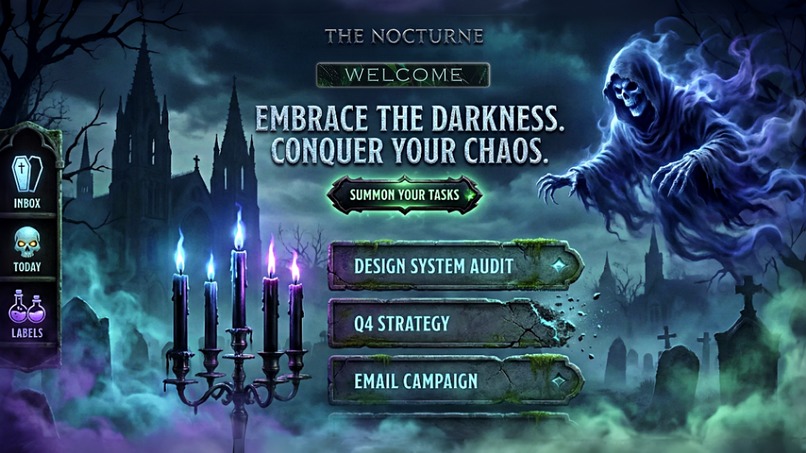 Nocturne - Spooky Task Manager – screenshot 1