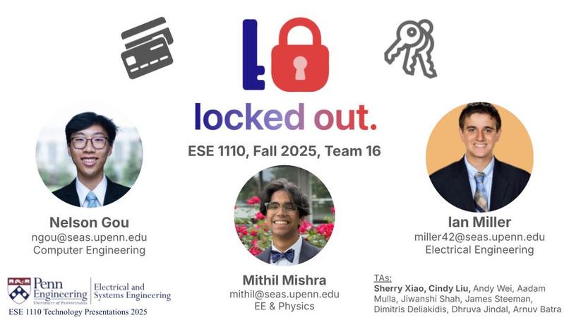 ESE 1110, Team 16, locked out. – screenshot 1