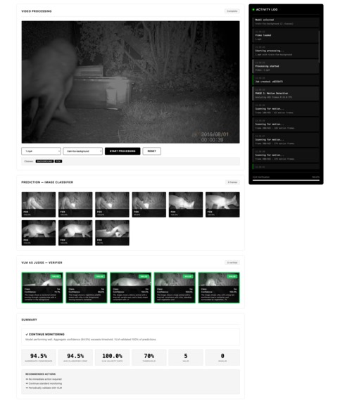 Ambient Agent for Wildlife Monitoring on Edge – screenshot 1