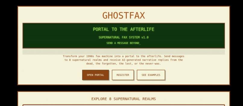 GhostFax — The AI-Powered Fax Machine Reborn – screenshot 1