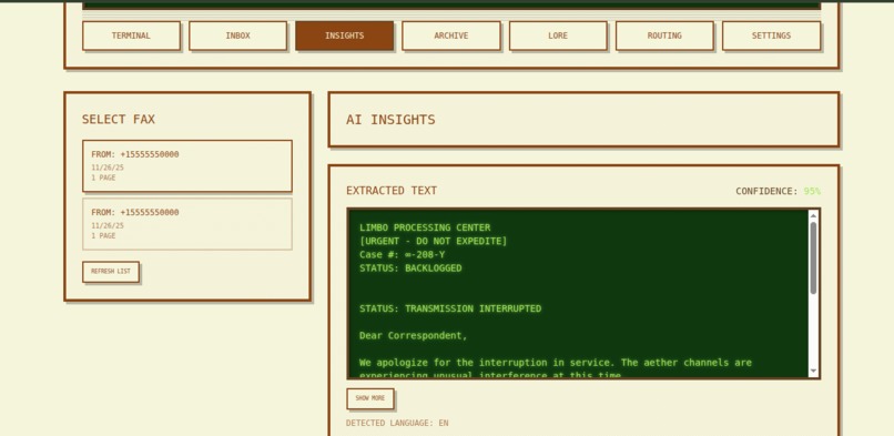 GhostFax — The AI-Powered Fax Machine Reborn – screenshot 10
