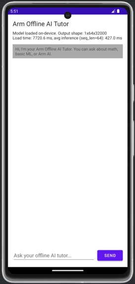 Arm Offline AI Tutor – screenshot 3