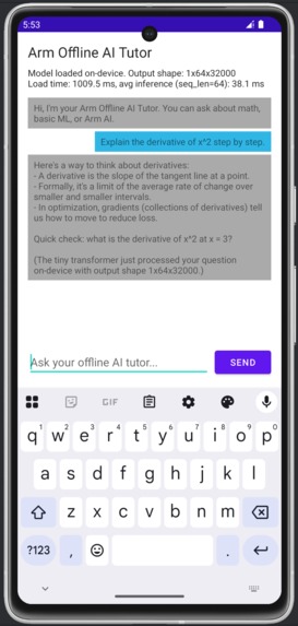 Arm Offline AI Tutor – screenshot 5