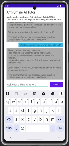 Arm Offline AI Tutor – screenshot 6