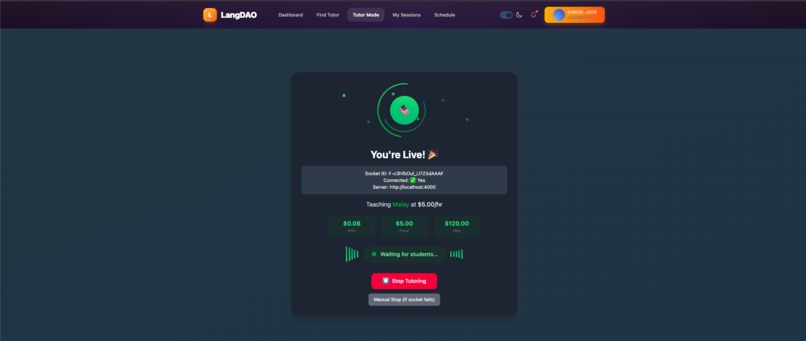 LangDAO – screenshot 2