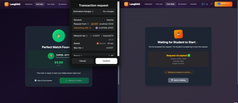 LangDAO – screenshot 5