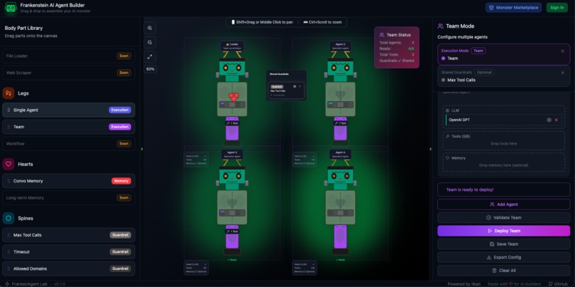 Franken AI Agent Lab – screenshot 2