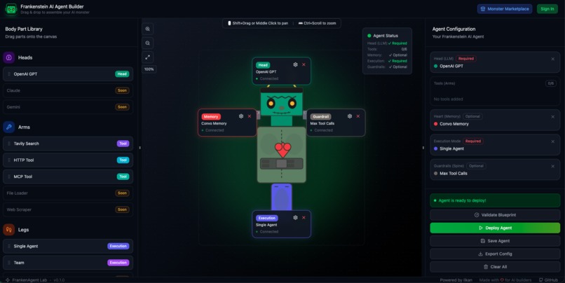 Franken AI Agent Lab – screenshot 1