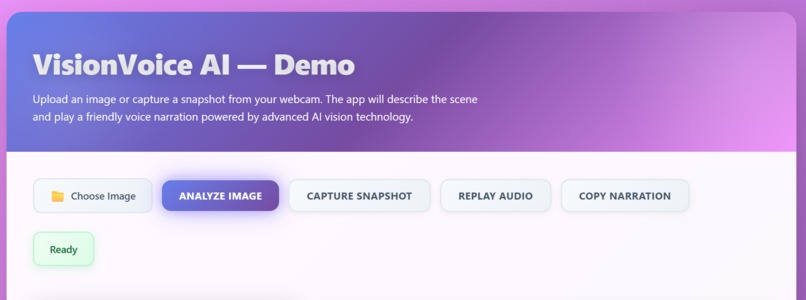 VisionVoice AI – screenshot 1