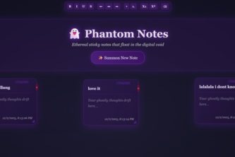 Phantom Notes
