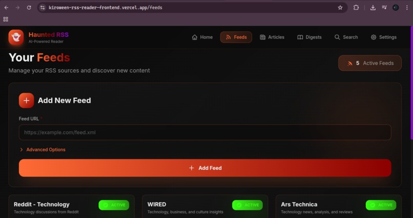 Kiroween-RSS-Reader – screenshot 4