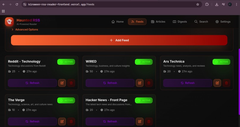 Kiroween-RSS-Reader – screenshot 6