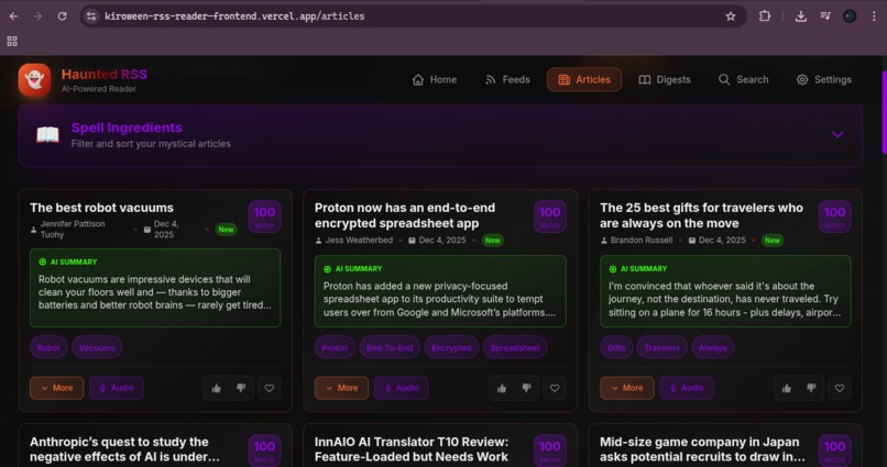 Kiroween-RSS-Reader – screenshot 7