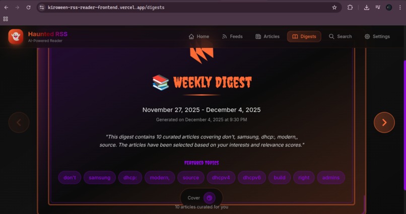 Kiroween-RSS-Reader – screenshot 8