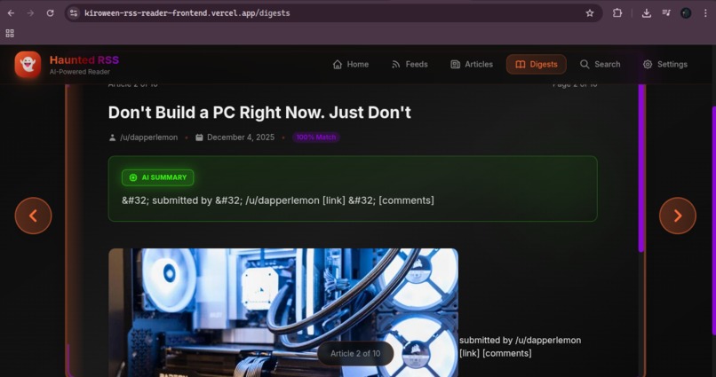 Kiroween-RSS-Reader – screenshot 9