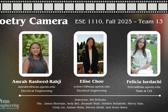 ESE 1110, Team 13: Poetry Camera