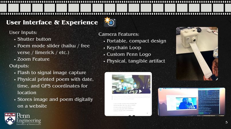 ESE 1110, Team 13: Poetry Camera – screenshot 5