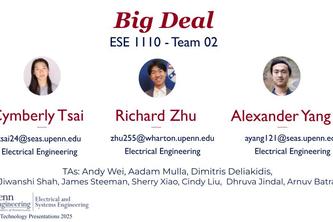 ESE 1110, Team 02, Big Deal