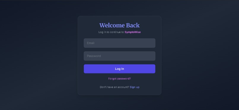 SymptoWise – screenshot 1