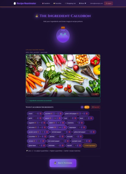 Recipe Reanimator  – screenshot 1