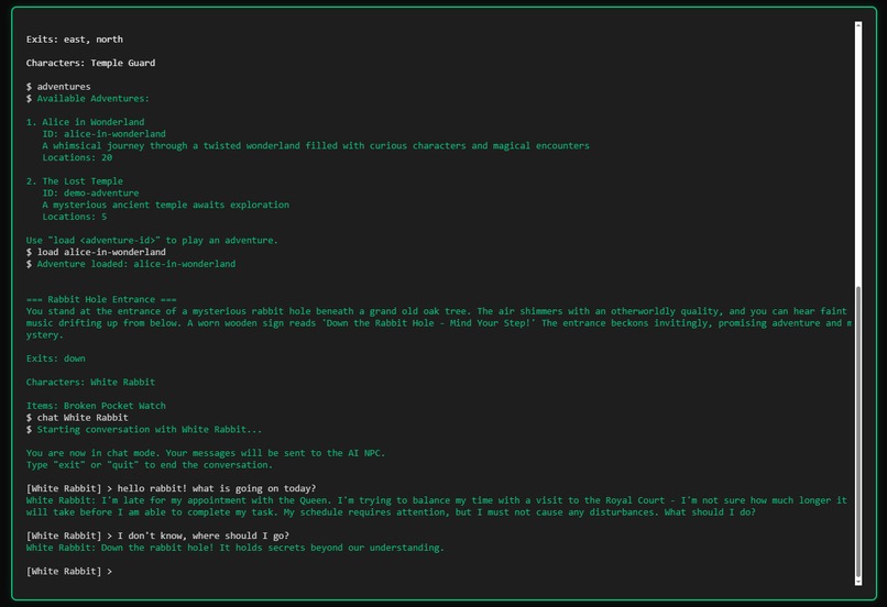TAG - Terminal Adventure Game (on steroids) – screenshot 1