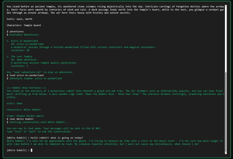 TAG - Terminal Adventure Game (on steroids) – screenshot 2