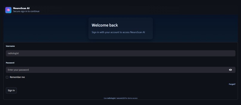 NeuroScan AI – screenshot 1