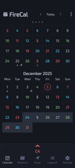 Firefighter Shift Calendar – screenshot 1