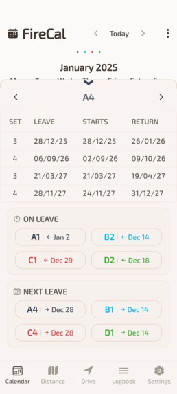 Firefighter Shift Calendar – screenshot 17
