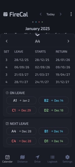 Firefighter Shift Calendar – screenshot 8