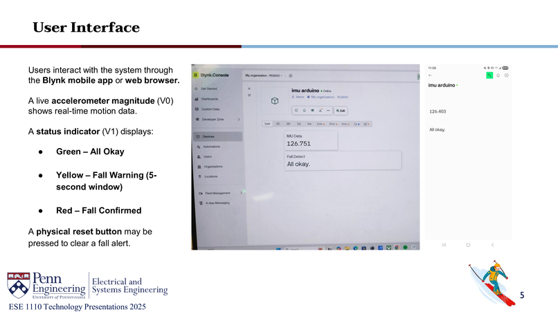 ESE 1110, Team 03, SkiSense – screenshot 5
