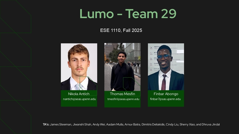 ESE 1110, Team 29 – screenshot 1