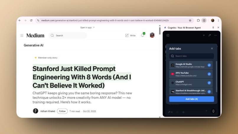 Cognito : Your AI Browser Agent – screenshot 5