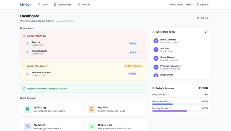 GymOS – screenshot 1