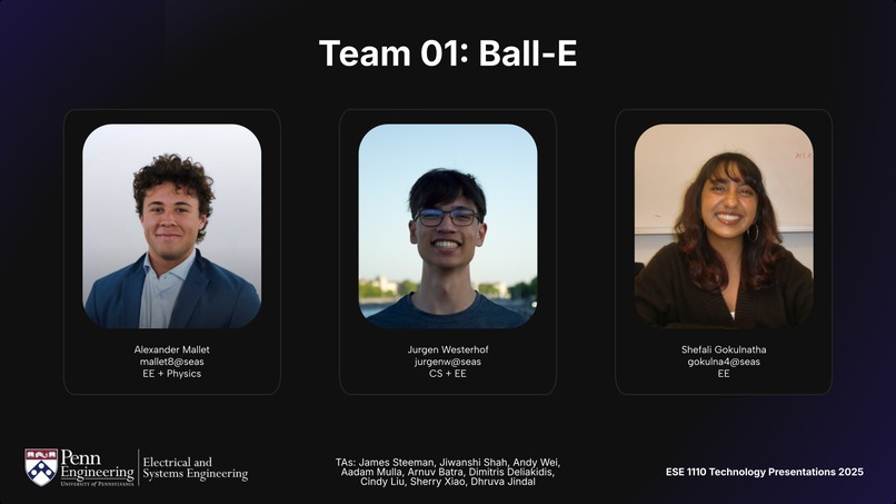 ESE 1110, Team 01, Ball-E – screenshot 1