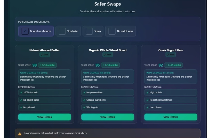 ClaimLens: Food Truth Frankenstein – screenshot 5