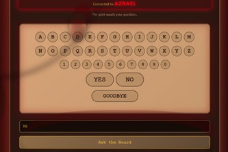 AI Ouija Board : Digital Sprit Communicator 