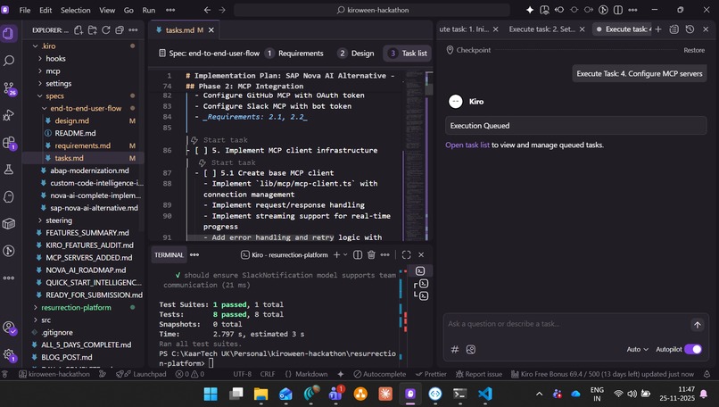 Kiro Powered - SAP Resurrection Platform – screenshot 9