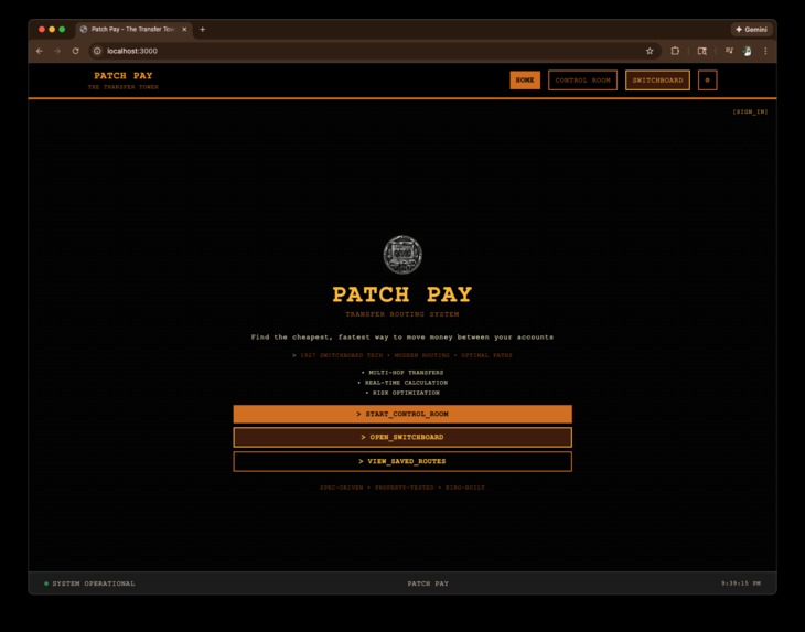 Patch Pay: Your Switchboard for Modern Money Movement – screenshot 1