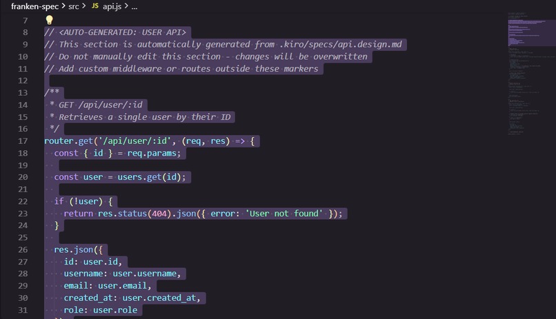 FrankenSpec – screenshot 2